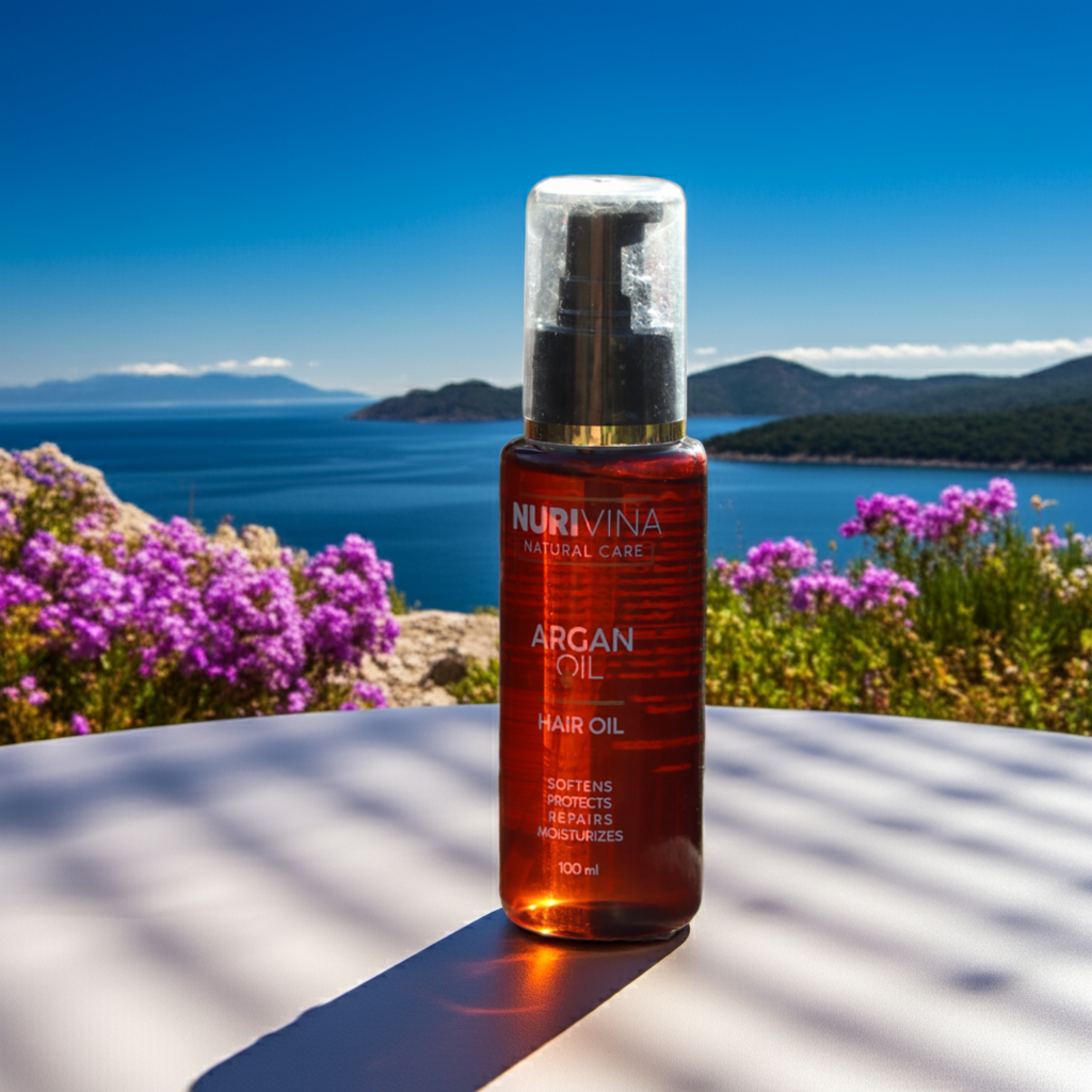 Nurivina Argan Hair Oil for Hair & Skin Hydration